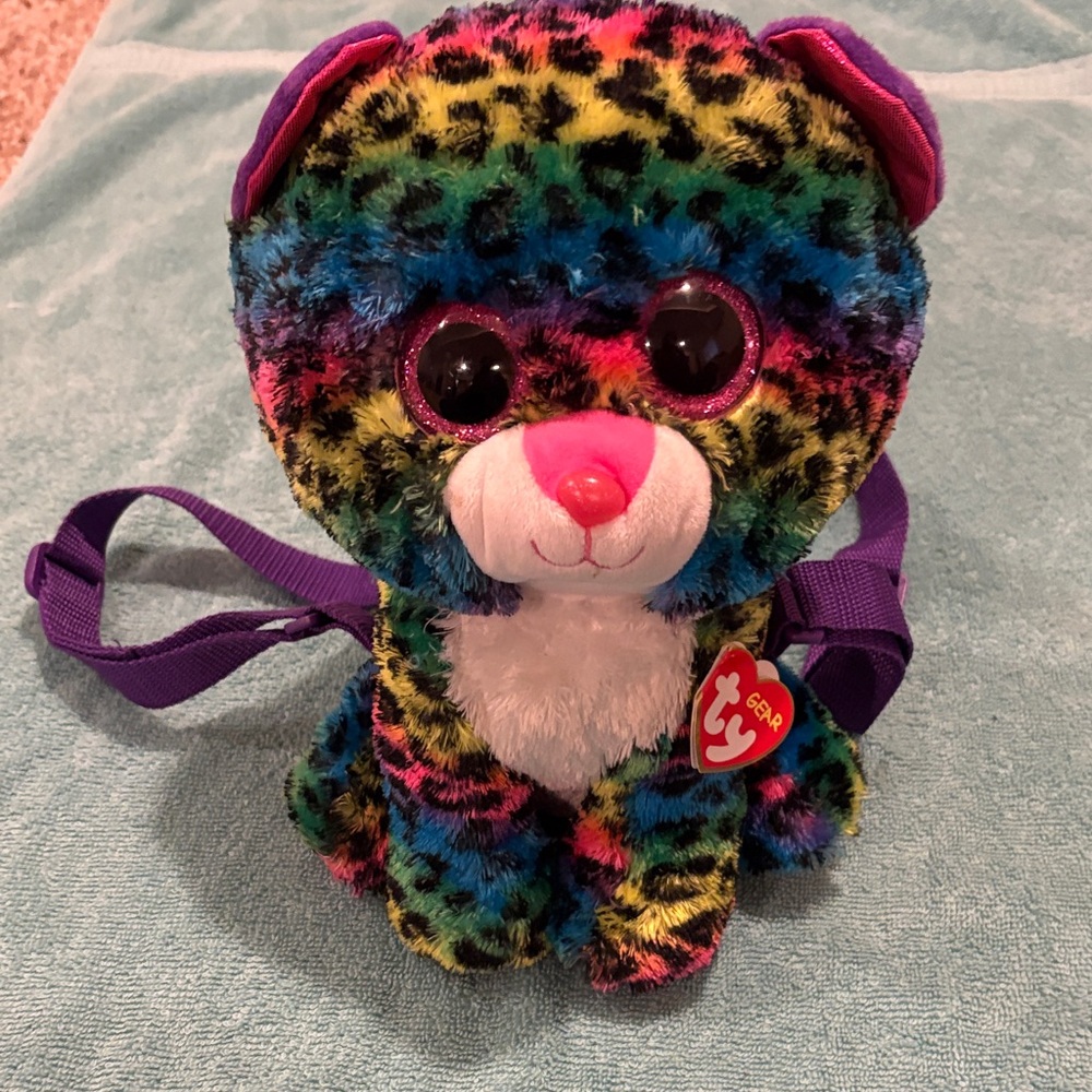 Ty Beanie Boo Leopard the back pack. Circa 2017
